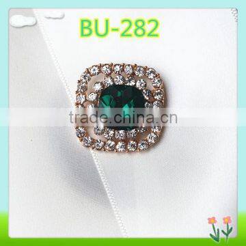 2016 newest design decorative square rhinestone buttons cheap