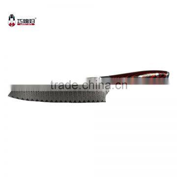 Professional Damascus knife ladder pattrns blade G10 handle                        
                                                Quality Choice