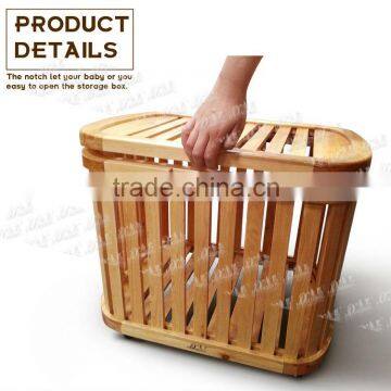 baby toy storage wooden cabinet, solid wooden crate with cover, wooden cabinet with cover