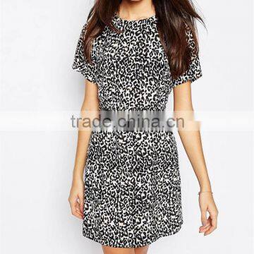 Dongguan Clothing Latest Women Summer Dresses, Short Sleeve Summer Dress for Fat Woman photo-2