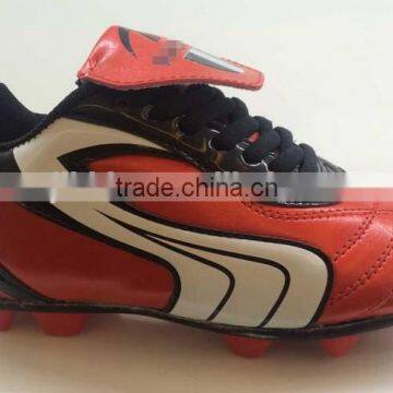High Quality Comfortable Cheap PU Football Shoes photo-2