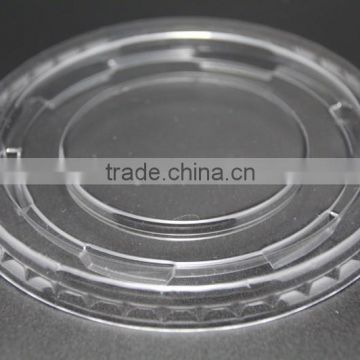 Disposable transparent plastic PET ice cream flat lids with low price