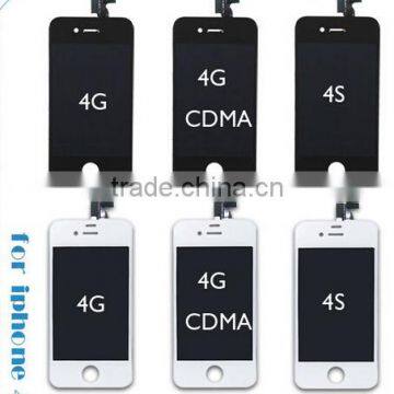 LCD Display & Touch Screen Digitizer Full Assembly for iPhone 4 / 4 CDMA / 4S with Earpiece Anti-dust Mesh Installed