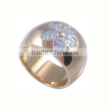 Round flower design rose gold stainless steel china jewelry wholesale custom jewelry wholesalers in china made in china jewelry