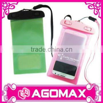 Certificated IPX8 10M & 30 MIN colorful mobile waterproof pouch