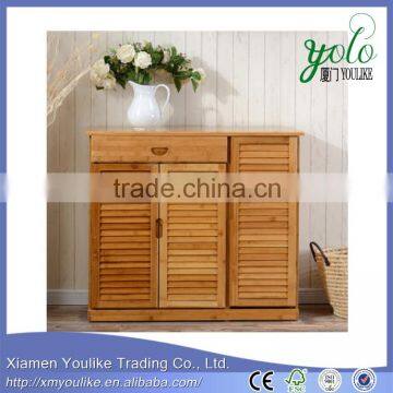 Breathable design bamboo shoe cabine Convenient bamboo shoe rack