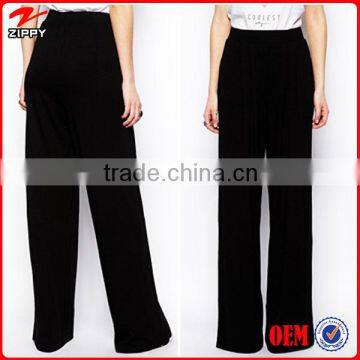 Plain high waist wide leg pants women jogger pants