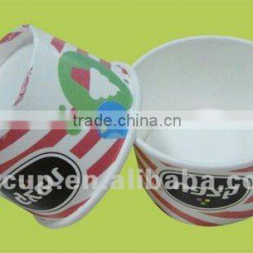 double PE ice cream paper cups with customized printing