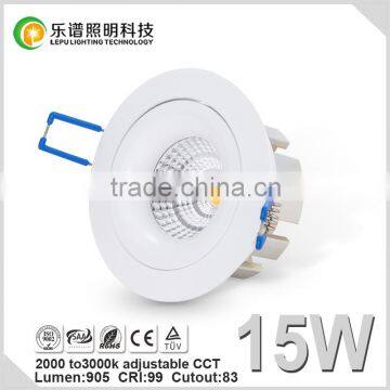 83mm Cutout 13W 15W Led Light Downlight CCT Adjustable 2000-2800k photo-5
