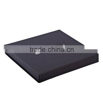 Custom flat shipping black paper folding box                        
                                                Quality Choice