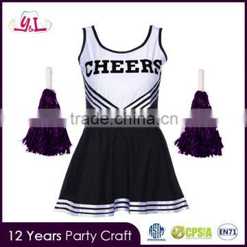 Multi-color s/m/l With Pompom Kit Cheerleader Costume Girls Cheerleader Costume                        
                                                Quality Choice