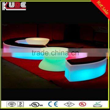 Hot Sale LED Furniture Lighting Stylish LED Curved Bar Stool With Cushion