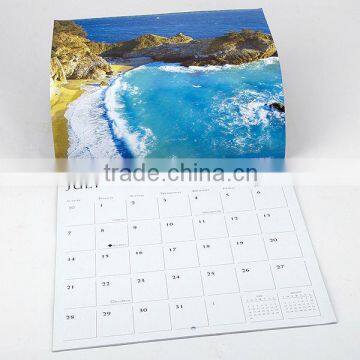 Custom 2016 spiral desk calendar printing