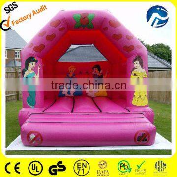 EN14960 standard inflatable mini princess bouncer