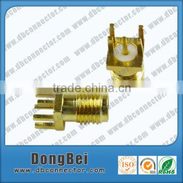 RF coaxial connector crimp SMA vertical pcb connector