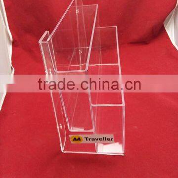 wholesale stable acrylic brochure display shelf literature stand