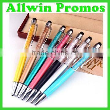 Logo Printed Metal Crystal Stylus Pen