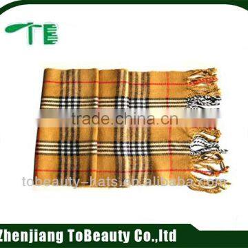 checked scarf viscose