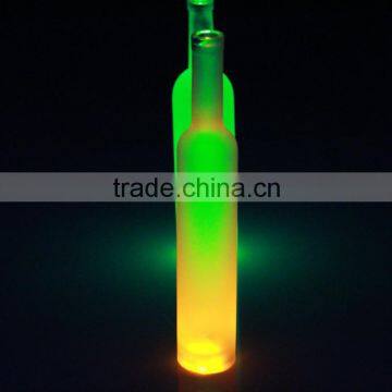 2015 custom made romantic LED bottles glass bottles clear glass for liquor