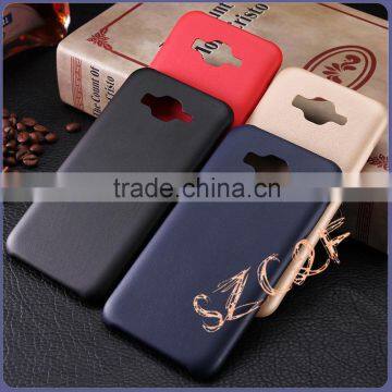 Leather material smart mobile case for Samsung J7