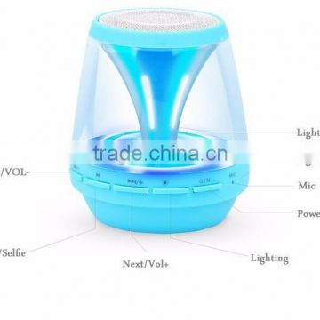 four color LED light Portable LED Wireless Bluetooth Speaker