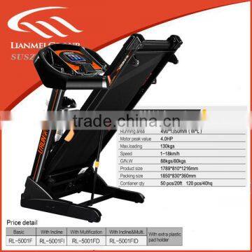 New fitness treadmill healthy equipment with 7 inch touch screen factory directly with wholeslae price