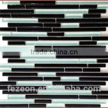 Hot Sale Strip Glass Mosaic,Glass mosaic backsplash tiles