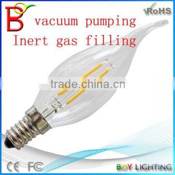 80ra 2700k 3000k 4000k 4500k 6000k 6500k 2w dimmable filament led bulb