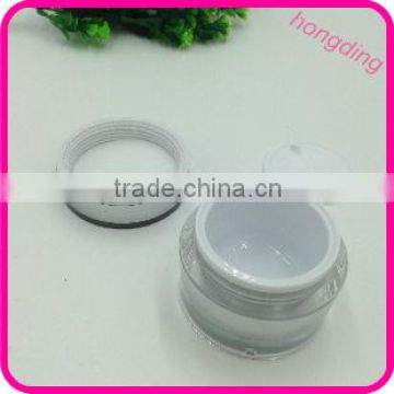 hotsale acrylic silver color 50g jar cosmetic cream jar moisturizer jar plastic jars gold pearl gel