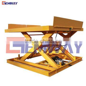 Electric loading dock hydraulic scissor lift platform