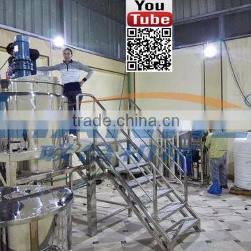 1000L PMC opened steam heating liquid detergent blending tank