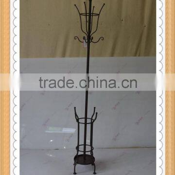 Metal coat stand with umbrella holder