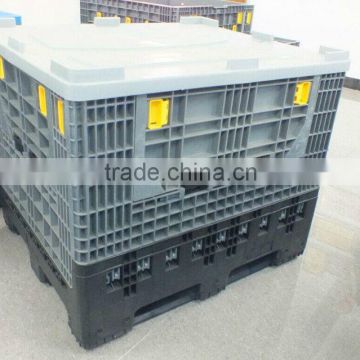 1200*1000*975mm foldable plastic pallet box exporter