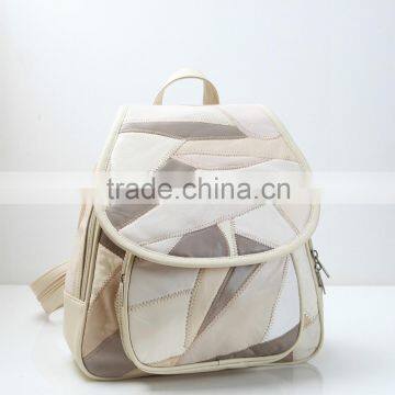 multi color small patchwork backpack