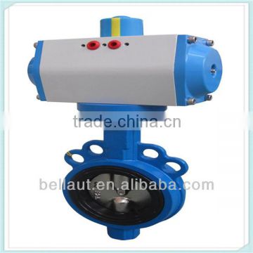 Butterfly valve with pneumatic actuator, food grade sanitary pneumatic actuator valve