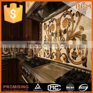 Decoration Best Luxury China Supplier Waterjet Colorful Luxury Floor Pattern for Inception Room