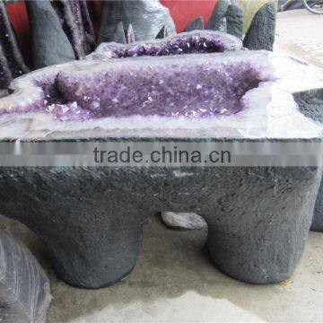 nature big amethyst geode desk for business lucky