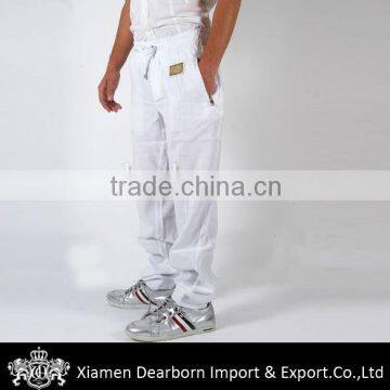 Mens White Linen Pants