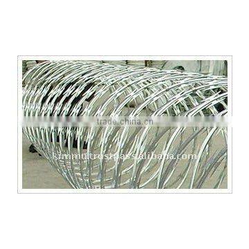 Razor Blade Wire Cross Coil