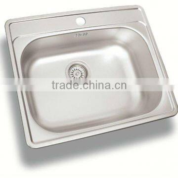 60x50 Linen Stainless Steel Kitchen Sink (DE146)