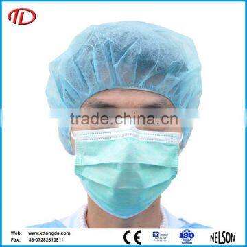 OEM disposable surgical nonwoven bouffant caps colorful