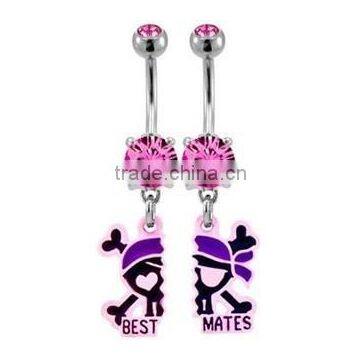 Best Mates Belly Button Rings