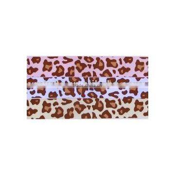 leopard printed Organza Ribbon