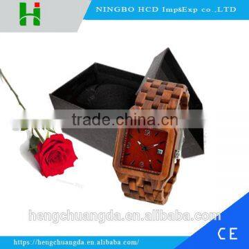 New arrivals wooden wristwatch cusotm logo mens watch