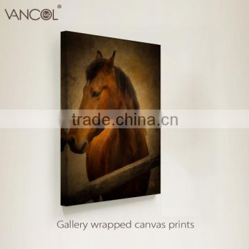 2016 hot selling horse animal oil painting with frame