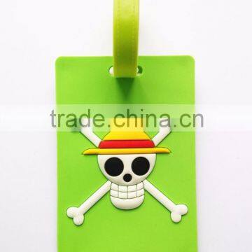 Animation Print Design Luggage Tag PVC Custom Shape Travel Bag Tag