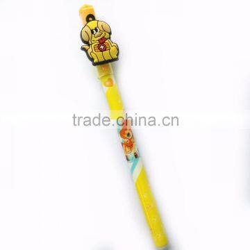 High-quality Cute Animal Shaped Cartoon Soft Rubber 2d Pen Topper PVC