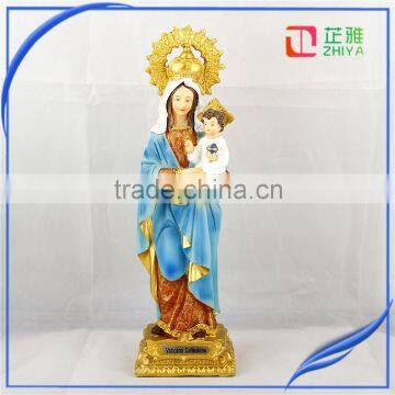 Christianity Life Size Holy Mary and Jesus Statue for outdoor decoration