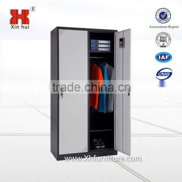 Decorative and fashion steel wardrobe cabinet with factory price