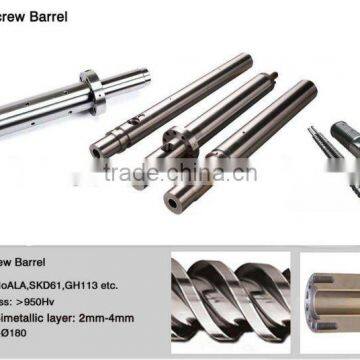 Durable bimetallic screw barrel/screw barrel injection/injection screw barrel for PVC